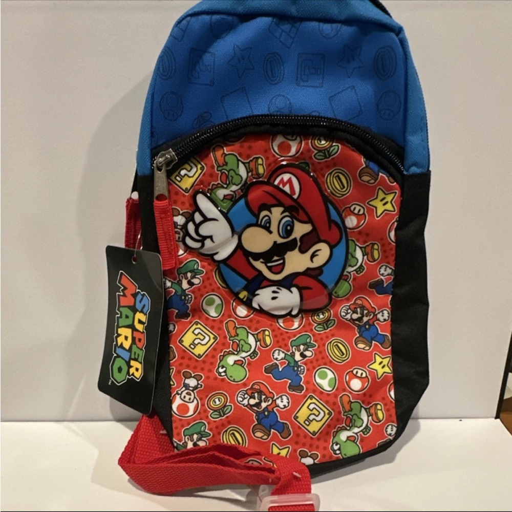 Nintendo Super Mario Red and Blue Backpack